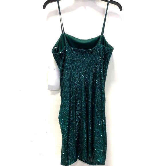 Honey and Rosie Green Sequined Dress - Size Large - NWT - Picture 3 of 6